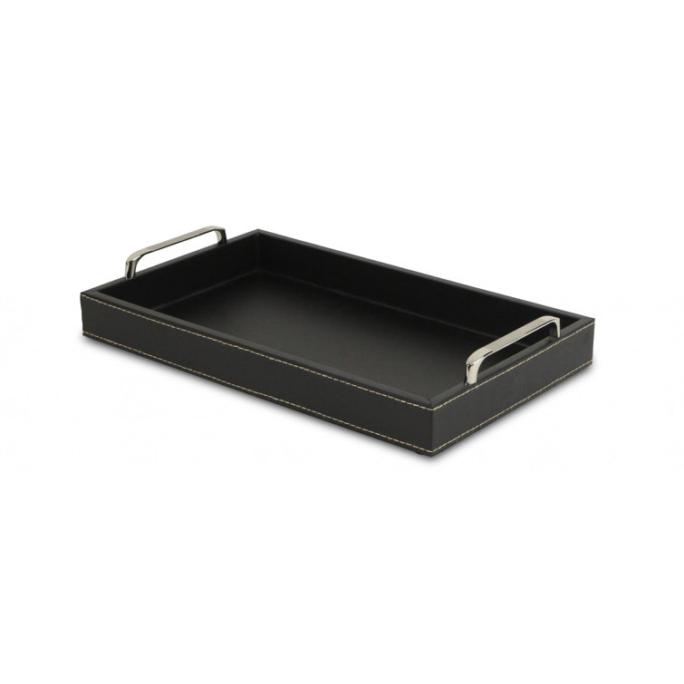 Latitude Run® Leather/Faux Leather Tray Wayfair